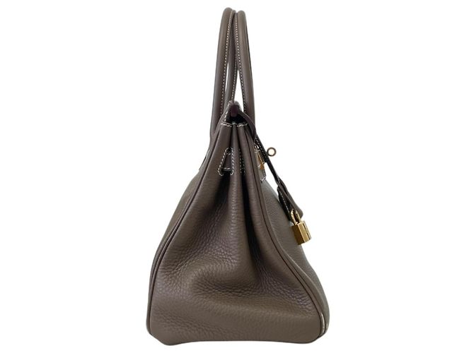 Hermès Bolsa Hermes Birkin 30 em Etoupe Gray Cinza Taupe - vista 4