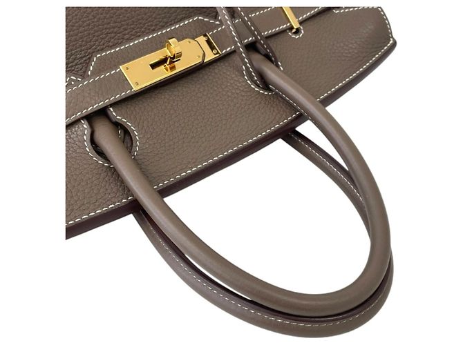Hermès Bolsa Hermes Birkin 30 em Etoupe Gray Cinza Taupe - vista 7