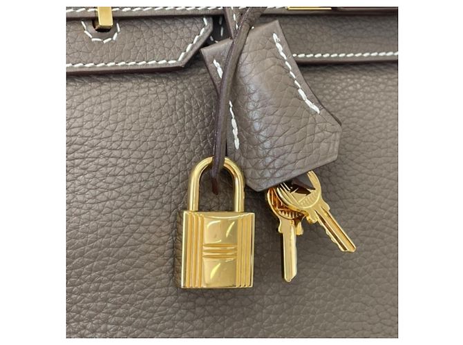 Hermès Bolsa Hermes Birkin 30 em Etoupe Gray Cinza Taupe - vista 9