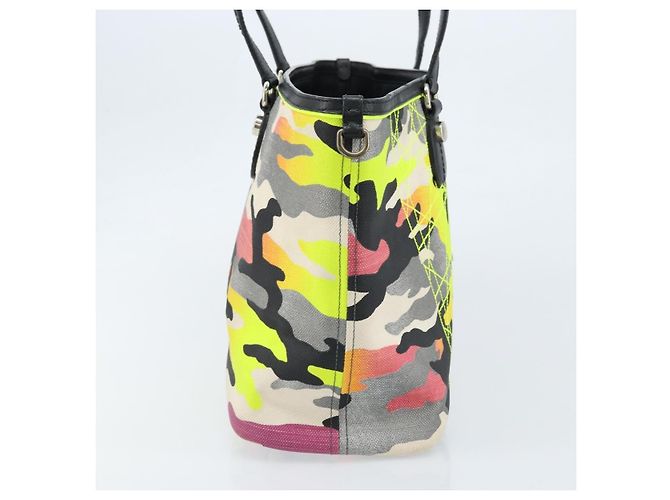 Christian Dior Open Limited Edition Anselm Reyle Camouflage Canvas Medium Multicolore - vista 3