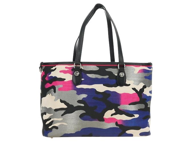 Christian Dior Open Limited Edition Anselm Reyle Camouflage Canvas Medium Multicor - vista 2