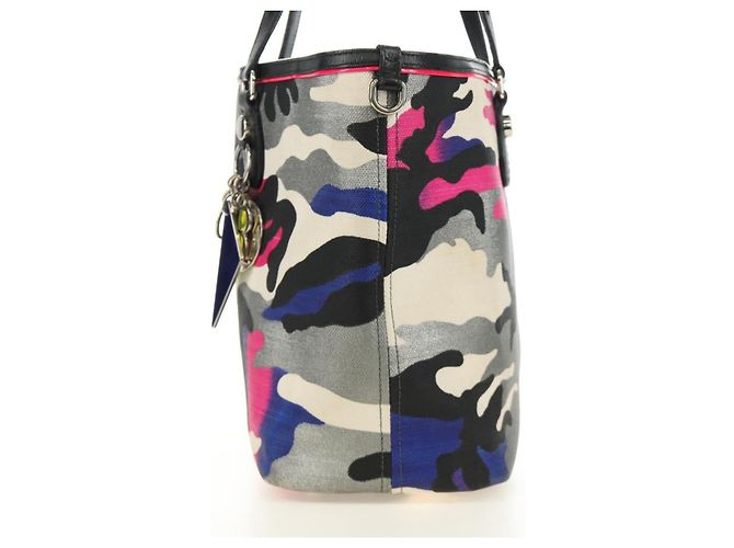 Christian Dior Open Limited Edition Anselm Reyle Camouflage Canvas Medium Multicor - vista 3
