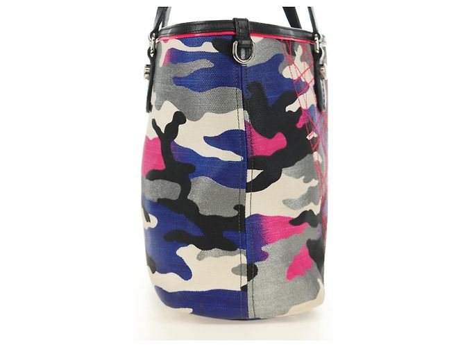 Christian Dior Open Limited Edition Anselm Reyle Camouflage Canvas Medium Multicor - vista 4