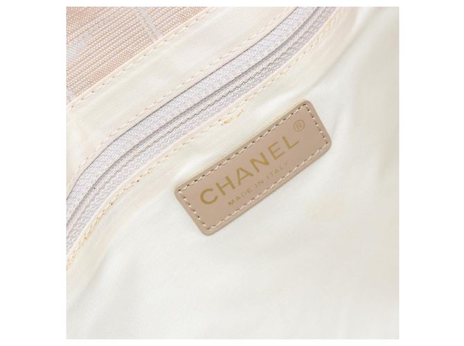 Chanel Travel Line Nylon Small Bege - vista 6