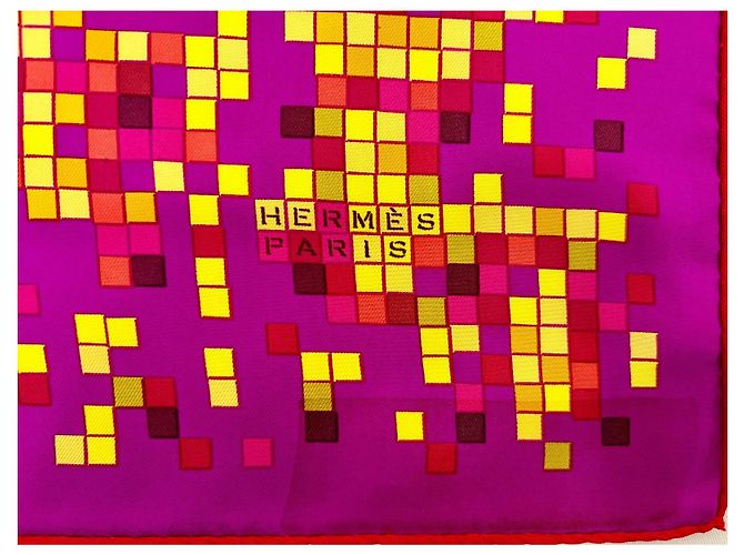Hermès Mosaïque au 24 Seidentuch Carré Pink Lila - Ansicht 5