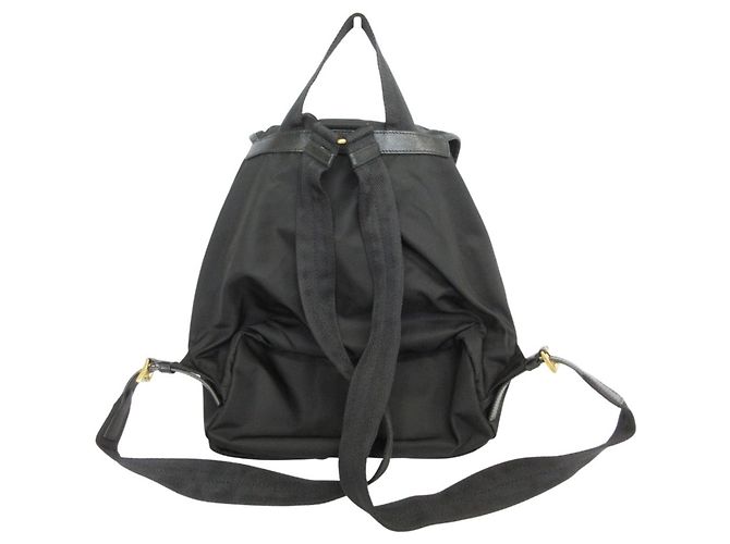 Sac à dos Prada en nylon Tessuto avec plaque triangle Noir - vue 2