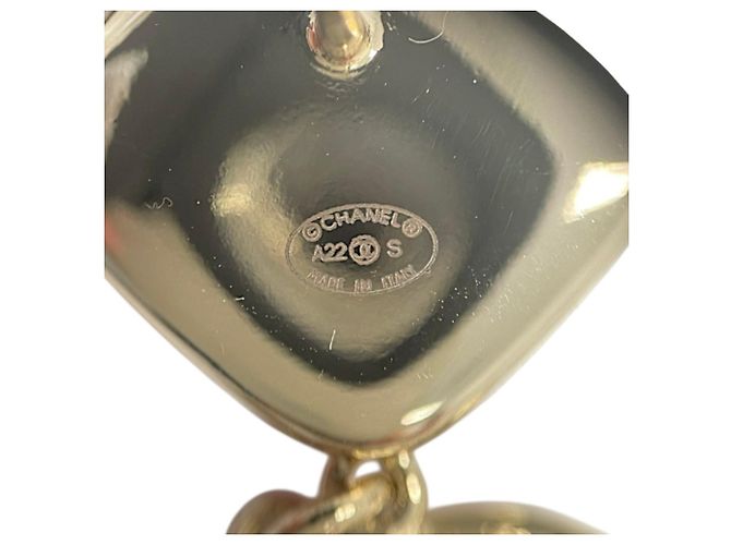 Chanel A22S Coco Mark Swing Ohrringe Pink Golden - Ansicht 8