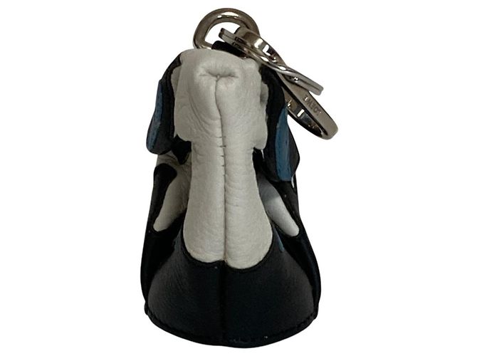 Loewe Leder-Hase Charm Münzbeutel Schwarz Weiß - Ansicht 4