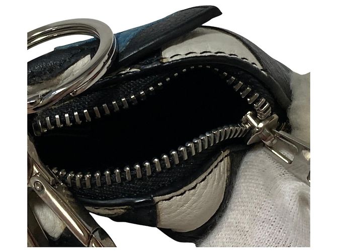 Loewe Leder-Hase Charm Münzbeutel Schwarz Weiß - Ansicht 6