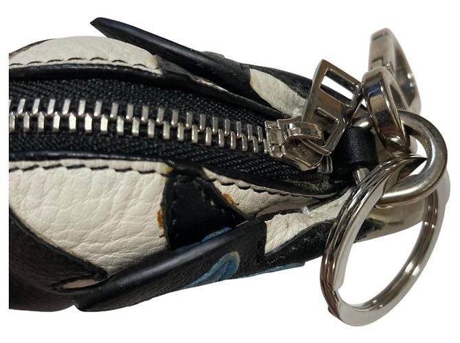 Loewe Leder-Hase Charm Münzbeutel Schwarz Weiß - Ansicht 8