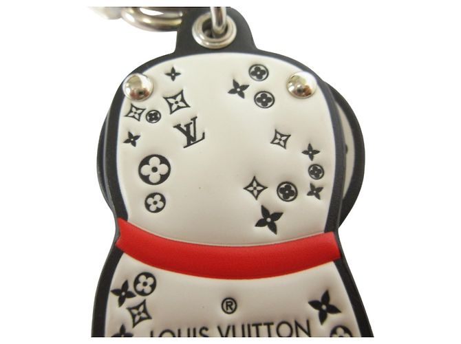 Louis Vuitton Portefeuille LV Dalmatian Keyring Bianco - vista 6