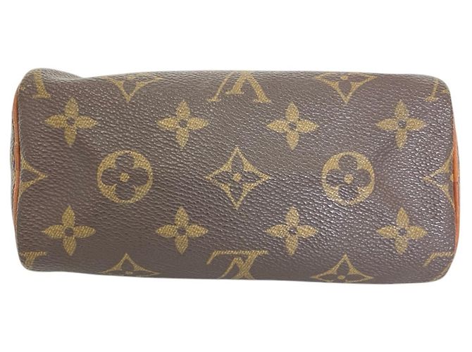 Louis Vuitton Vintage Monogram Mini Speedy Shoulder Pouch Marron - vue 5