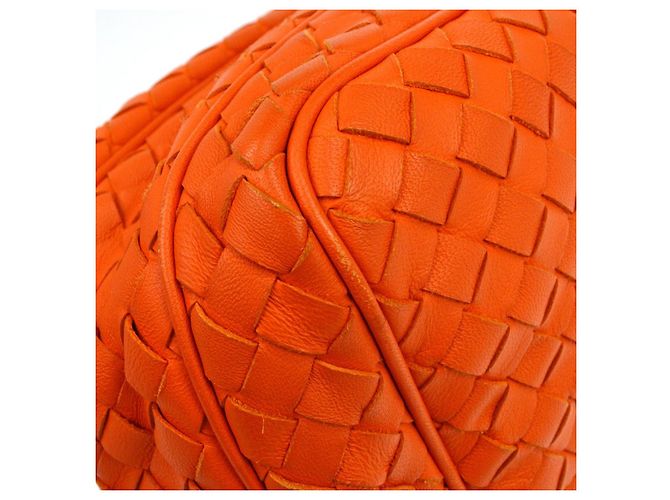 Bottega Veneta Zip Intrecciato Nappa Small Orange - vue 6