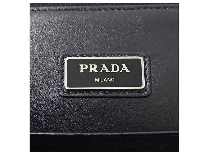 Bolso de mano Prada Saffiano Triangle Negro - vista 5