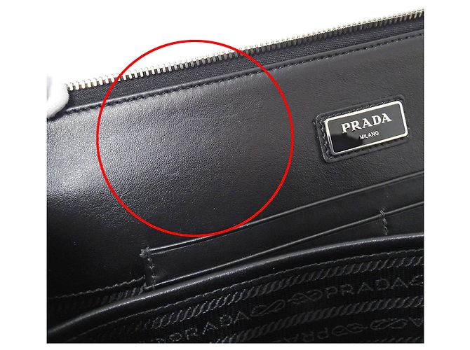 Bolso de mano Prada Saffiano Triangle Negro - vista 8