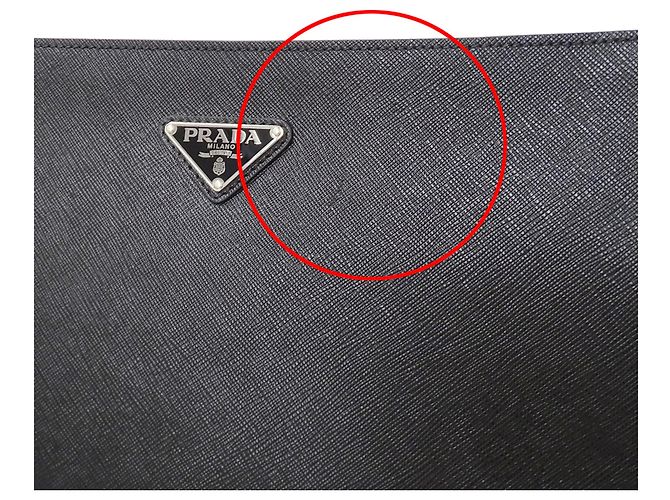 Bolso de mano Prada Saffiano Triangle Negro - vista 9