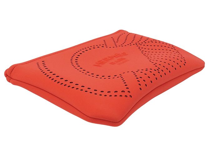 Hermès Borsa a mano Hermes Neo Bankanoe PM Pouch Rosso Arancione - vista 3
