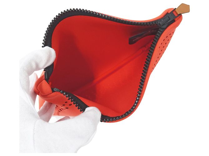 Hermès Borsa a mano Hermes Neo Bankanoe PM Pouch Rosso Arancione - vista 4