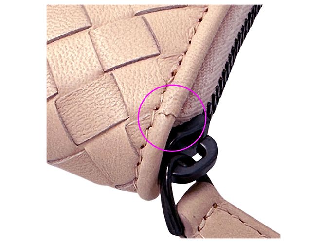Cartera larga de piel rosa Bottega Veneta - vista 10