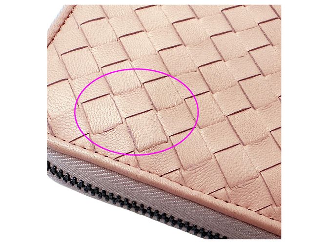 Cartera larga de piel rosa Bottega Veneta - vista 11