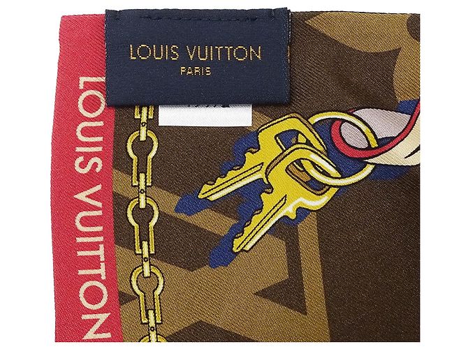 Louis Vuitton Seidentuch Braun Schwarz - Ansicht 5