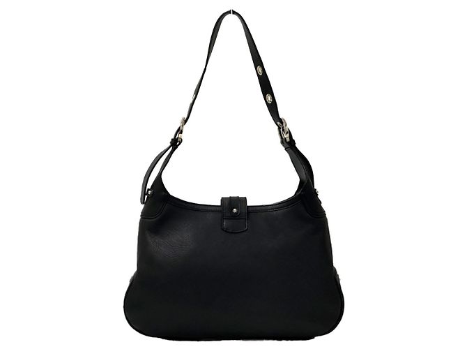 Gancini Borsa a tracolla in pelle nera Salvatore Ferragamo Nero - vista 2