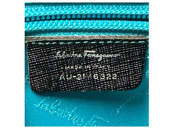 Gancini Borsa a tracolla in pelle nera Salvatore Ferragamo Nero - vista 6