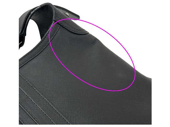 Gancini Borsa a tracolla in pelle nera Salvatore Ferragamo Nero - vista 8