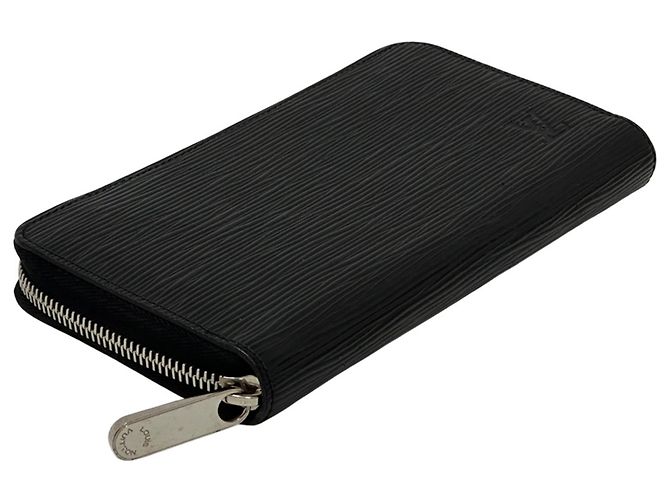 Cartera larga Louis Vuitton de piel Epi en Noir Negro - vista 4
