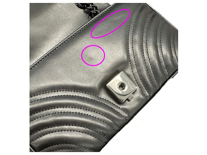 Borsa a tracolla Gucci GG Marmont in pelle nera Nero - vista 11