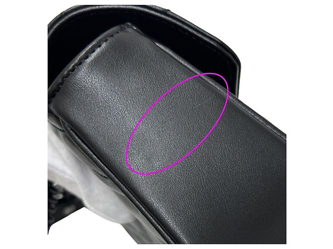 Borsa a tracolla Gucci GG Marmont in pelle nera Nero - vista 8