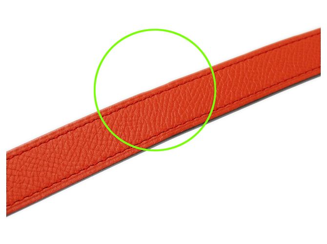 Hermès Cinto Hermes Kelly em couro Epsom para mulher, Orange Laranja - vista 10