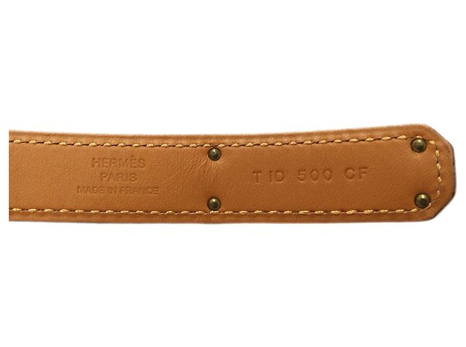 Hermès Cinto Hermes Kelly em couro Epsom para mulher, Orange Laranja - vista 4