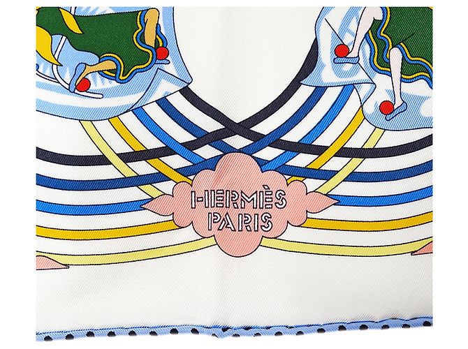Silk In Hermès Carré 70 Seidentuch Weiß - Ansicht 3