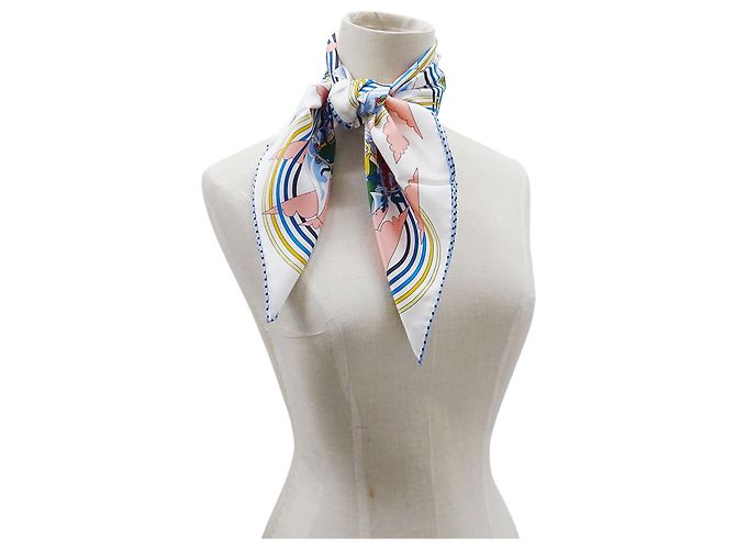 Silk In Hermès Carré 70 Seidentuch Weiß - Ansicht 6