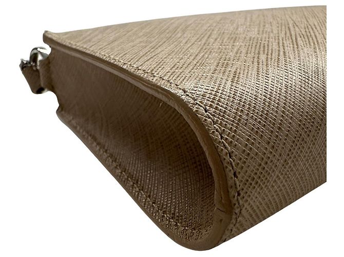 Gancini Borsa a tracolla in pelle beige Salvatore Ferragamo - vista 4
