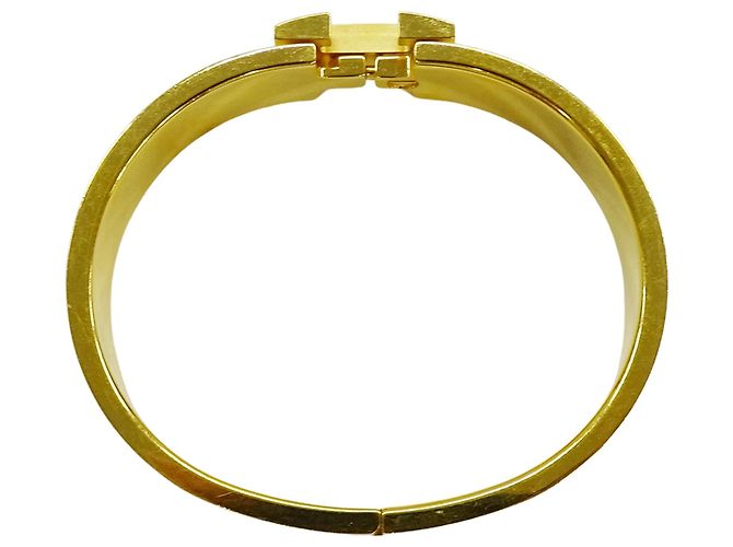 Hermès Bracciale con charm Hermes Gold and White Bianco D'oro - vista 4