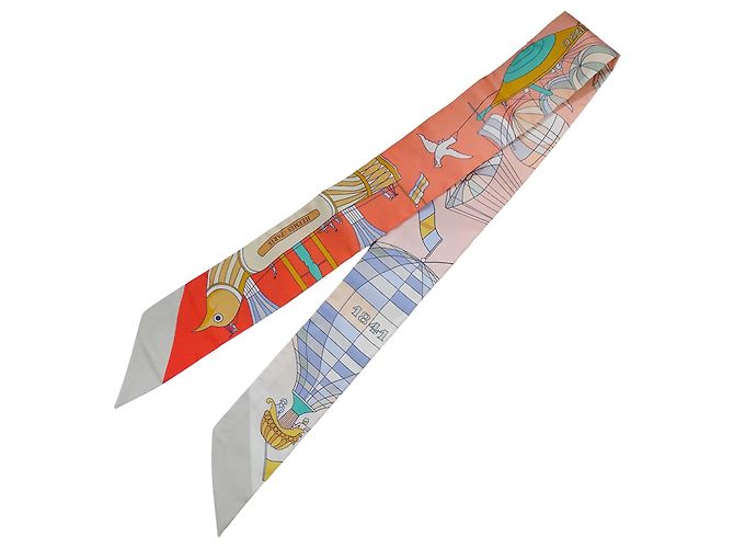 Hermès Hermes Twilly Schal - Les Folies du Ciel Mehrfarben - Ansicht 3