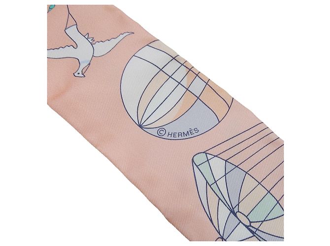 Hermès Hermes Twilly Schal - Les Folies du Ciel Mehrfarben - Ansicht 8