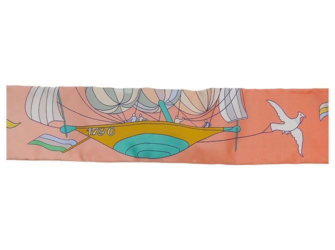 Hermès Hermes Twilly Schal - Les Folies du Ciel Mehrfarben - Ansicht 9