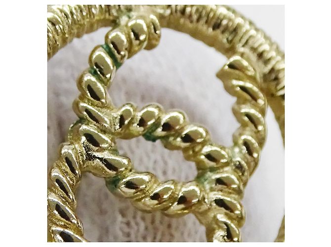 Pendientes de botón Chanel Champagne Gold Dorado - vista 10