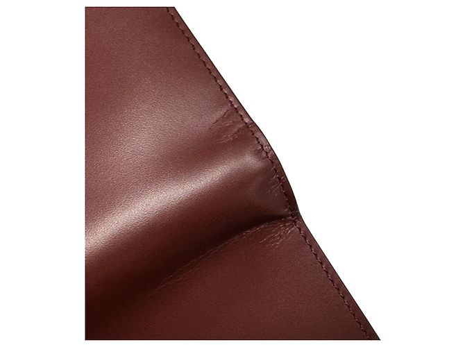 Cartier Langer Geldbeutel aus Bordeaux-Leder - Ansicht 10