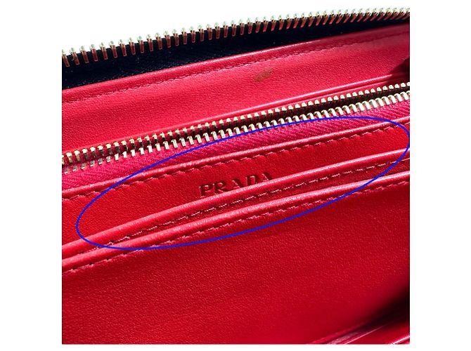 Cartera larga Prada de piel negra Negro - vista 10