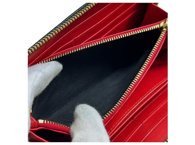 Cartera larga Prada de piel negra Negro - vista 7