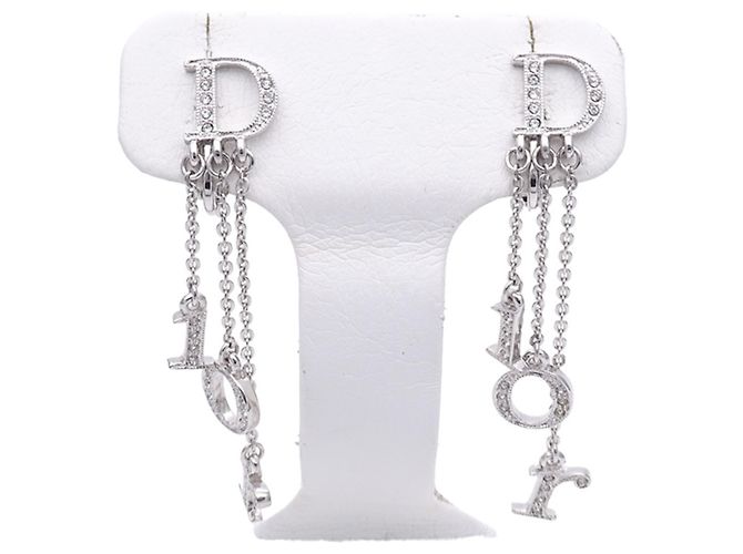 Pendientes de clip Christian Dior Plata - vista 2