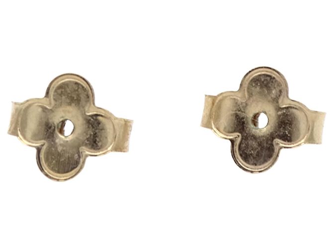 Boucles d'oreilles puces Louis Vuitton Gold Doré - vue 10