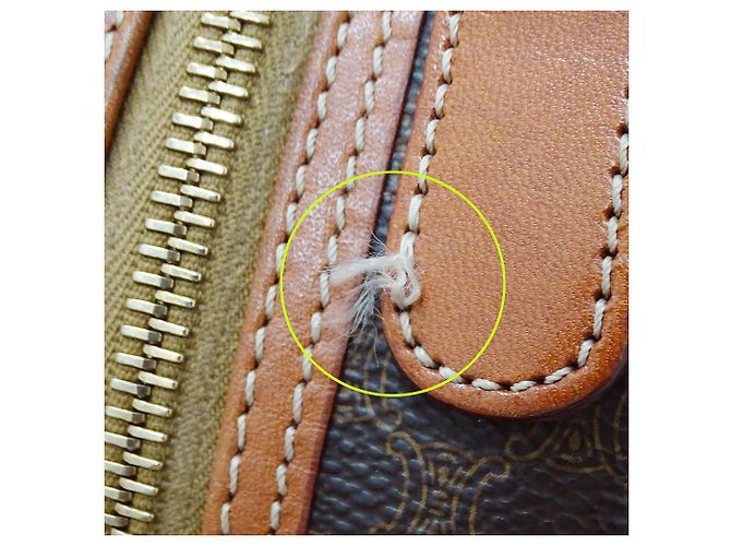 Céline Sac à main Celine en PVC marron - vue 10