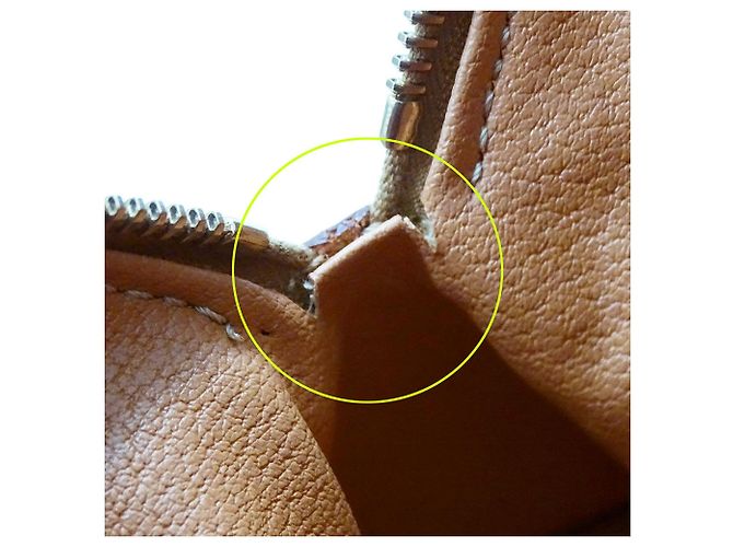 Céline Sac à main Celine en PVC marron - vue 13