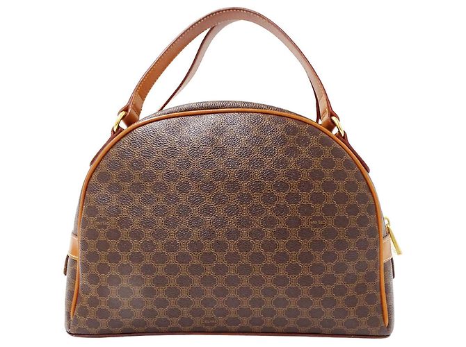 Céline Sac à main Celine en PVC marron - vue 2