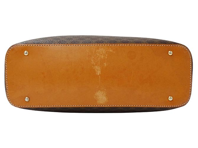 Céline Sac à main Celine en PVC marron - vue 3